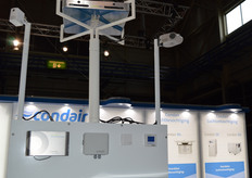 Humidity measurement in Condair's stand.